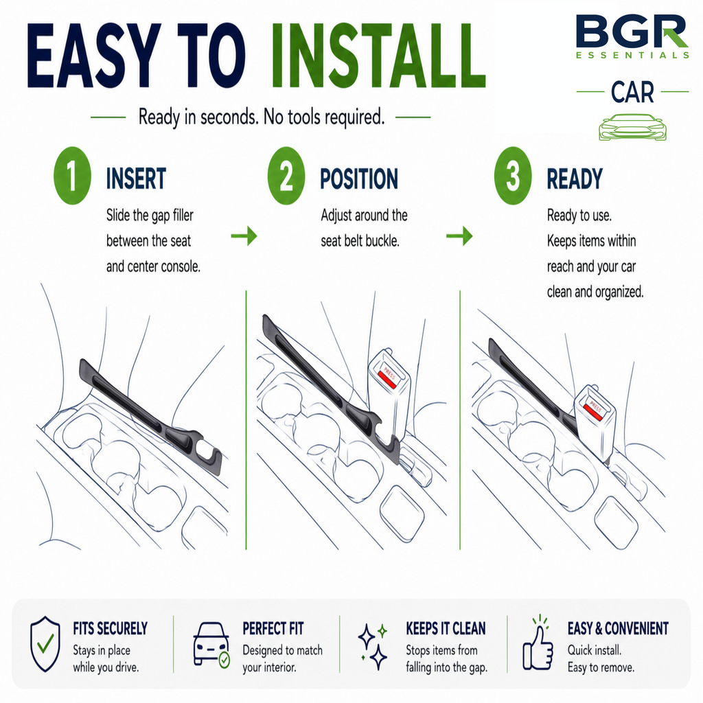 Car Seat Gap Filler – 2 Pack